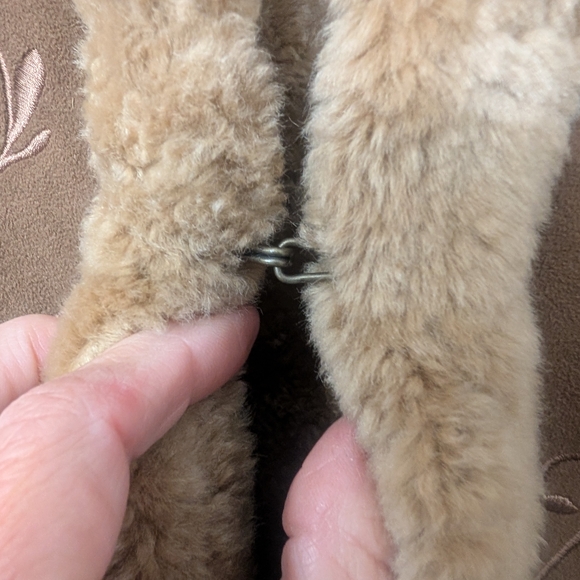 Braetan Brown Teddy-Lined Faux-Suede Jacket with Hood - Picture 6 of 10